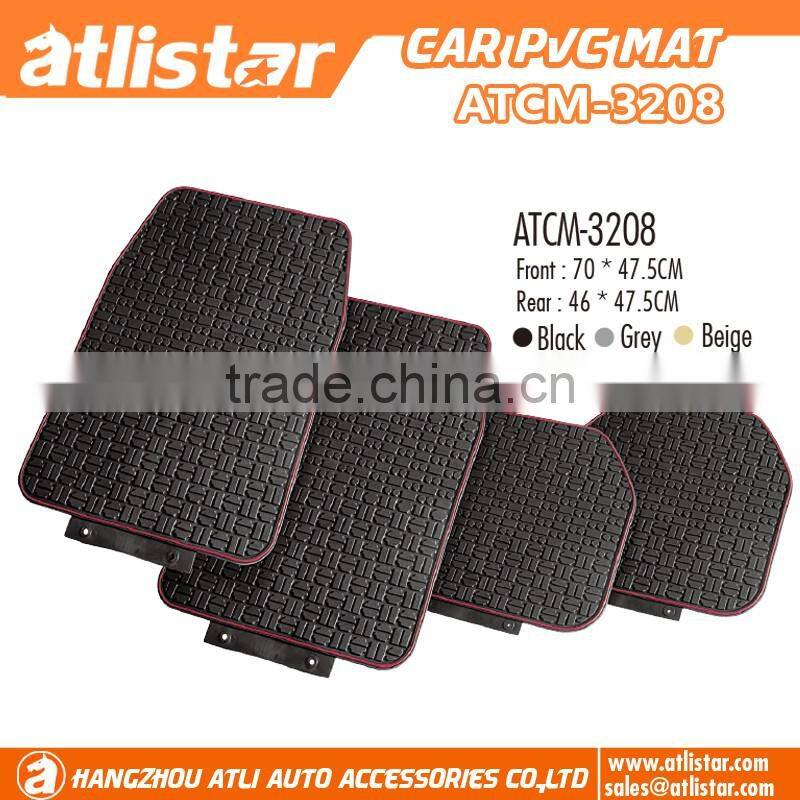 popular pvc floor mat for car black color