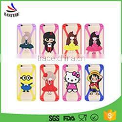Hot sale 3d cartoon silicone phone case universal Silicone Phone Holder,Soft Silicon phone cases cover