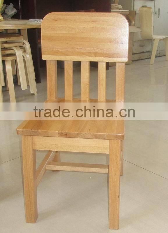 2015 Qing dao Newest High Quality dining solid wood chair for children