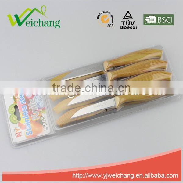 WCE2440 Hot Sale Cutlery Set 12 Pcs Stainless Steel with Plastic Handle Steak Knife Set