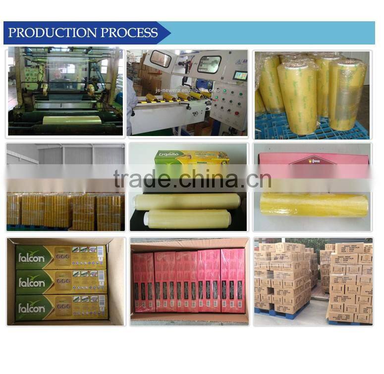 Food Grade Stretch Film 8-15 Micron PVC/PE Cling Film fresh keeping film
