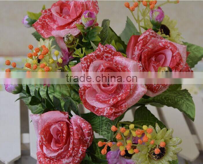 Silk flower bouquet, decorative artificial flower