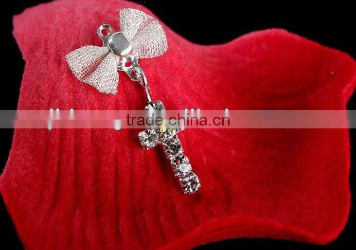 Nail zircon jewelry, pendant jewelry nails jewelry set auger adorn article alloy bowknot of much money