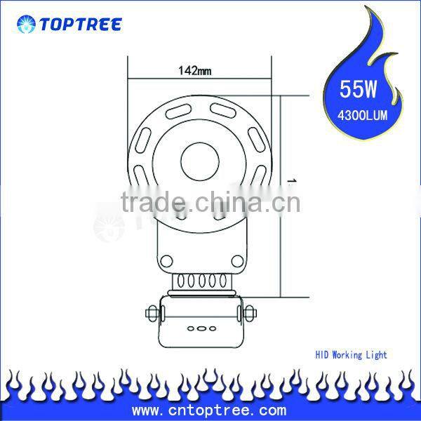 4Inch HID Work Light 35Watt 55Watt 75Watt