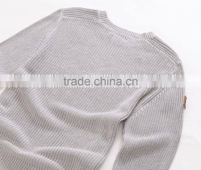 latest design winter cotton pure knit sweater ,pullover sweater
