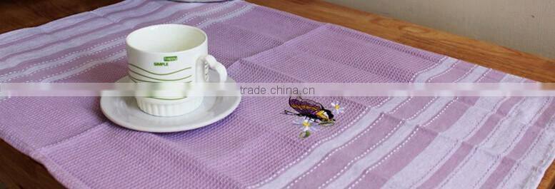 hotel restaurant victualing house , dining room 100% cotton waffle embroidery dish towels