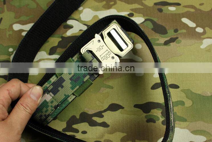 digital woodland camouflage metal buckle high strength military tactical combat belts