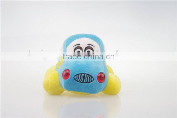 Blue cute mini stuffed plush car toy
