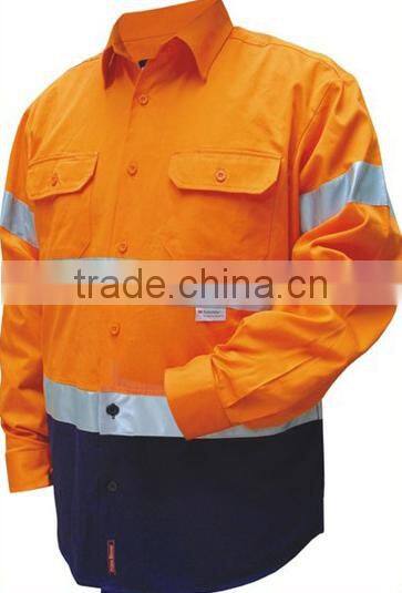 hi vis work shirt and pant color combinations button front