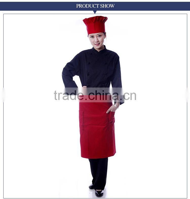 OEM Stander Collar White / Black Unisex Classic Chef Coat