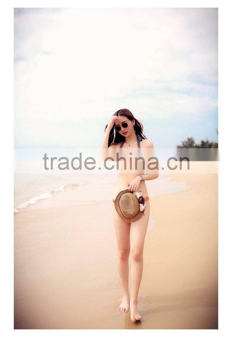 Women custom sexy swimwear swimsuit three pieces