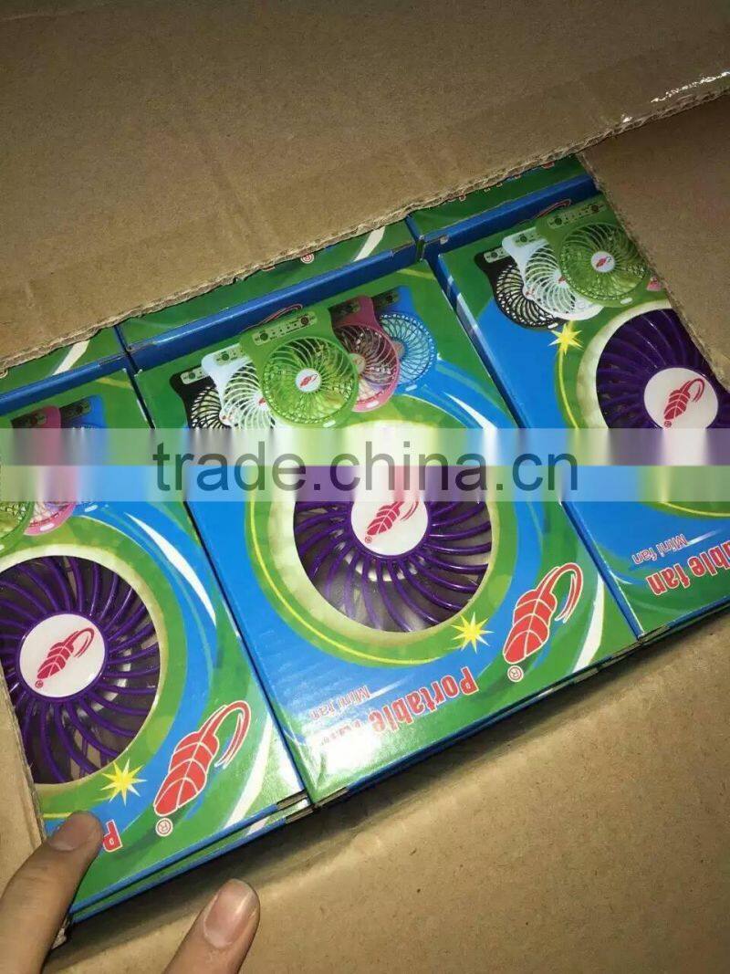 BHNUSBF07163 high performance DC 5V portable mini fan ,rechargeable usb fan 5v dc mini cooling fan WITH LED LIGHT