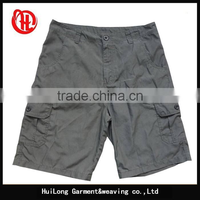 Apparel men outdoor comfortable solid cargo shorts