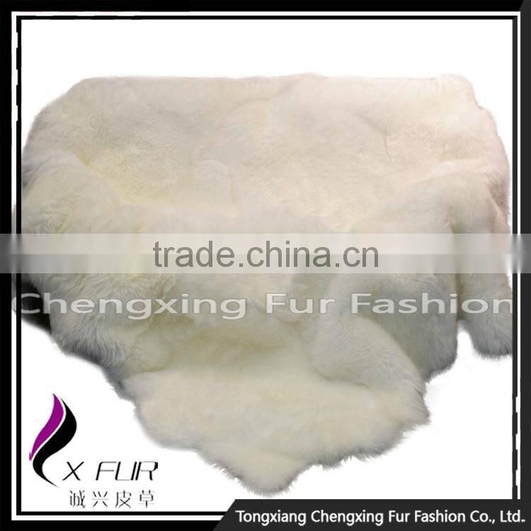 CX-D-120 Hot Sale High Quality Custom Sheep Fur Blankets