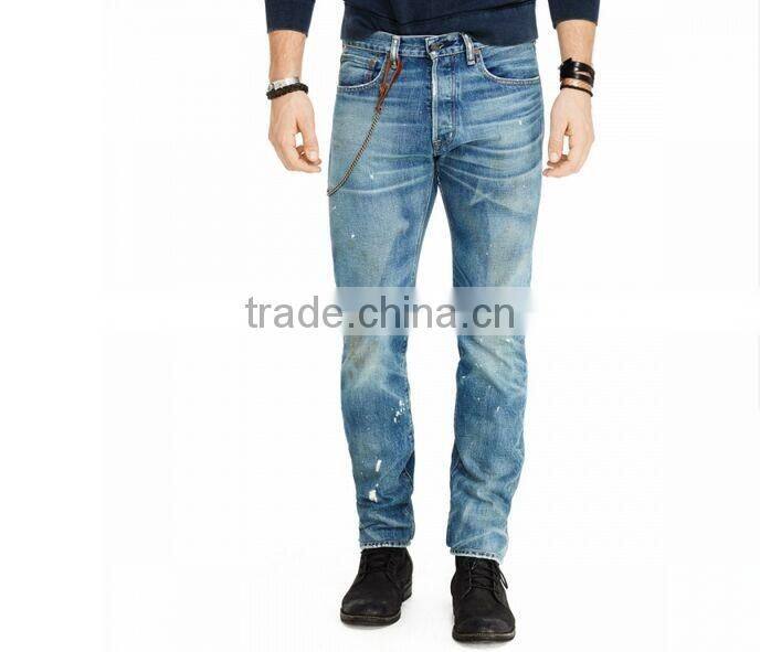 Biker Jeans Fashion Denim trousers(LOTK091)