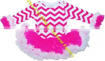 Funky Designs Toddler Girls Boutique Chevron Clothing Baby Persnickety Girls Cotton Black/White Zigzag Double Ruffle Pants