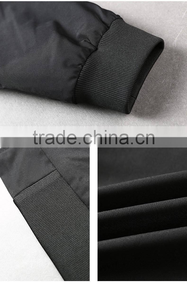 OEM Fashion Clothing 2016 Comfortable 100% Polyester Autumn Varsity Jacket Men