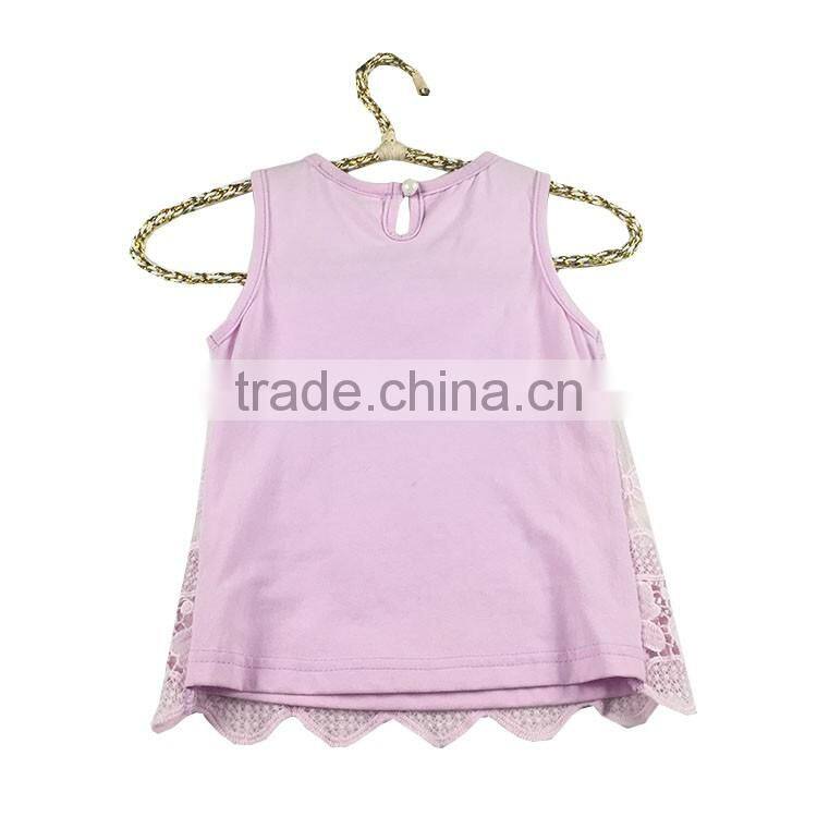 2016 New design baby girl t-shirt made in China
