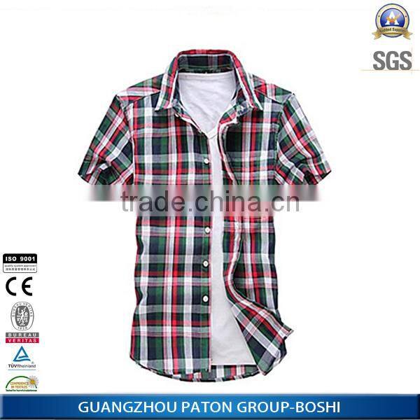 wholesale clothing China garment supplier latest style man shirt with competitive factory price