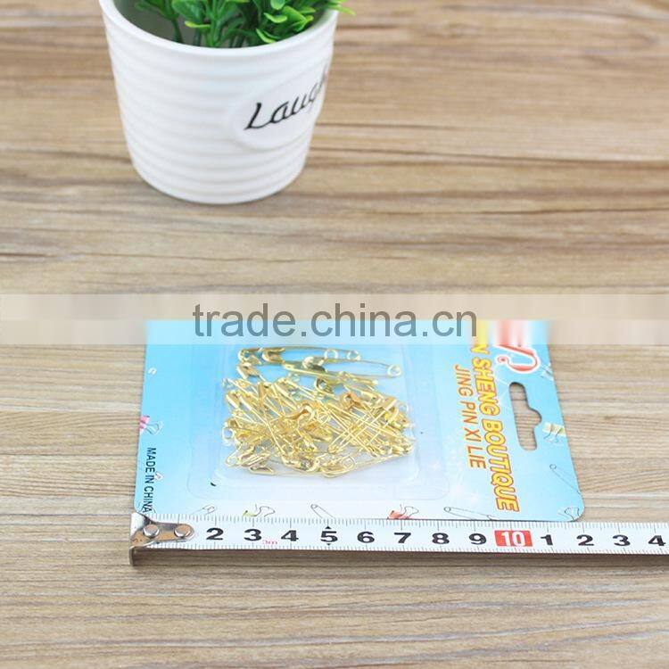 Fashion Card Packing Golden Silver Metal Material Push Pins Industrial Safety Pins