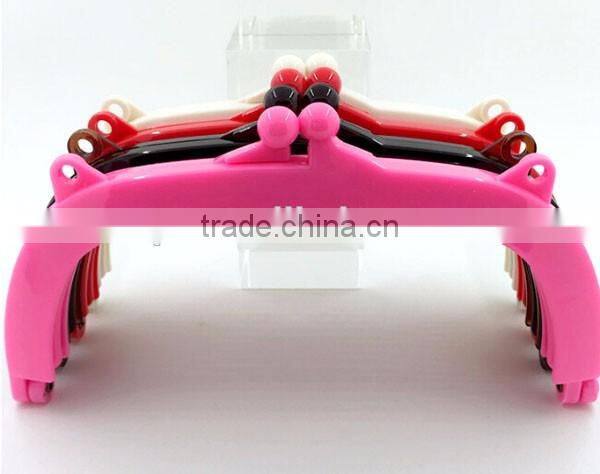 2016 new high quality 18.5cm plastic purse frame/bag accessory