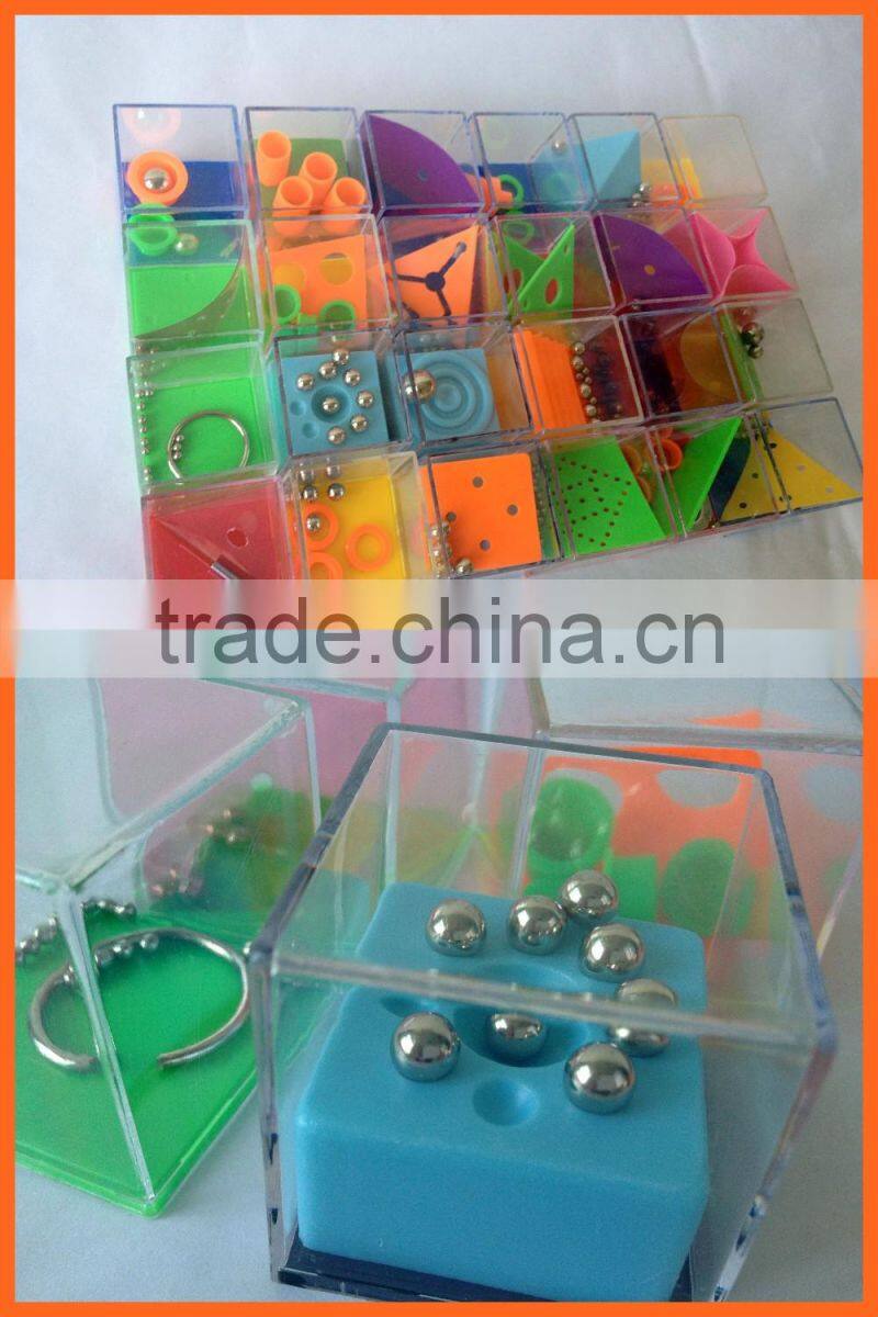 2.4cm Magic puzzle cube keychain children intelligence toy
