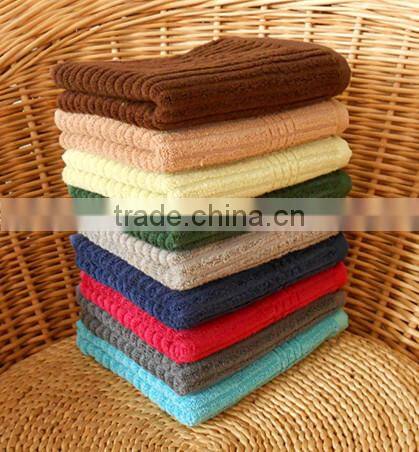 100% Bamboo bath towel--solid color untwisted soft high absorbent towels