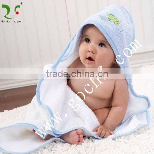 100% cotton ultra soft babies hooded towels