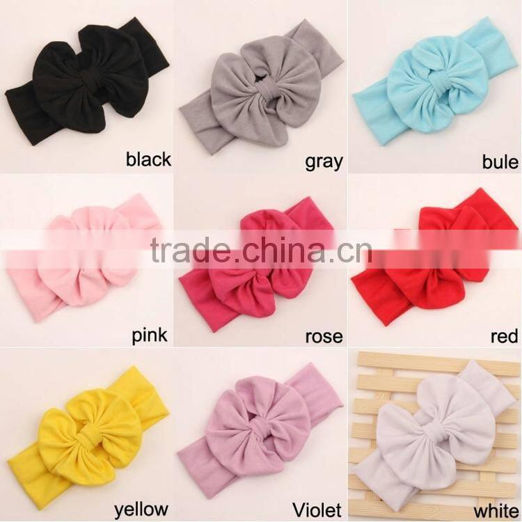 Boutique fancy baby messy bow head wrap , chic toddler girls hair headband M5062008