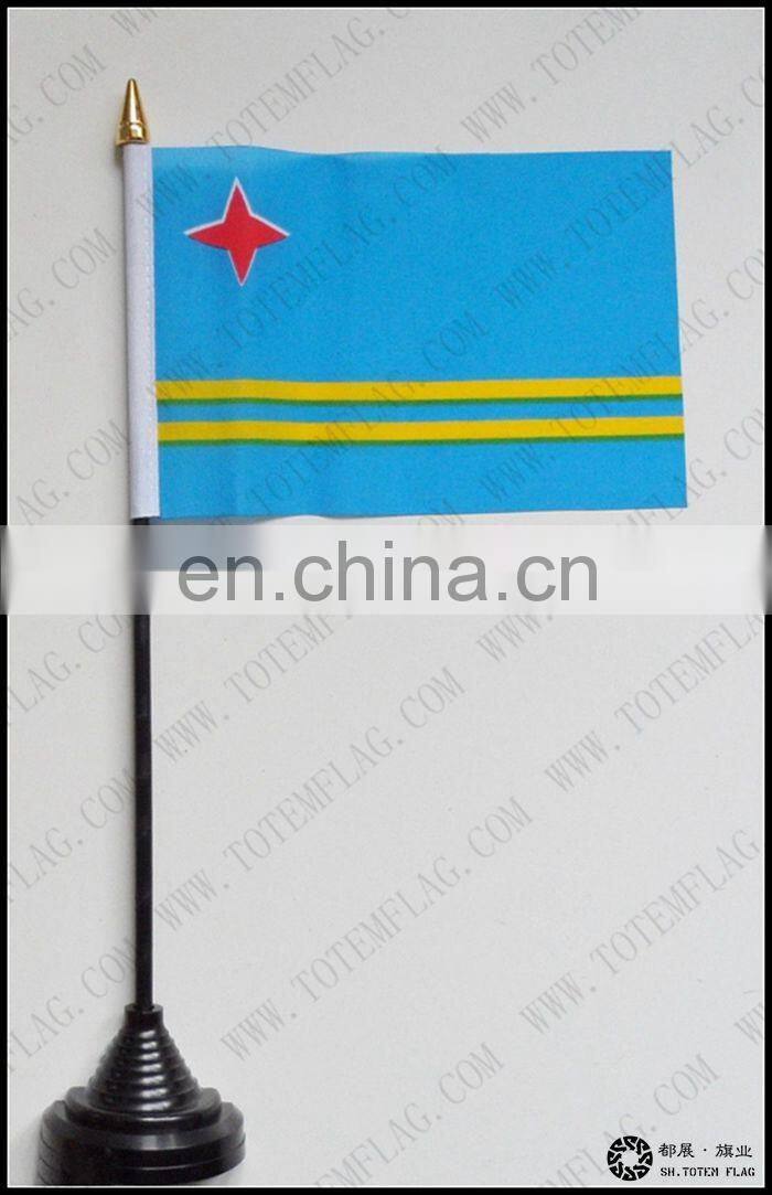 Aruba Table Flag , Aruba Desk Flag