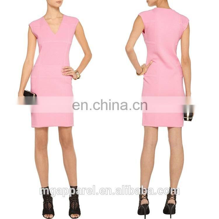 wholesale women fashion clothing textured cheap sexy pink bandage jersey mini dress