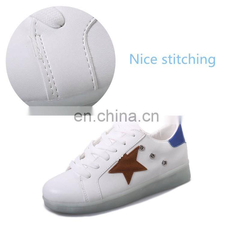 Unisex Flat Sports Luminous Dancing Night Running Couple Sneakers LED light shoes