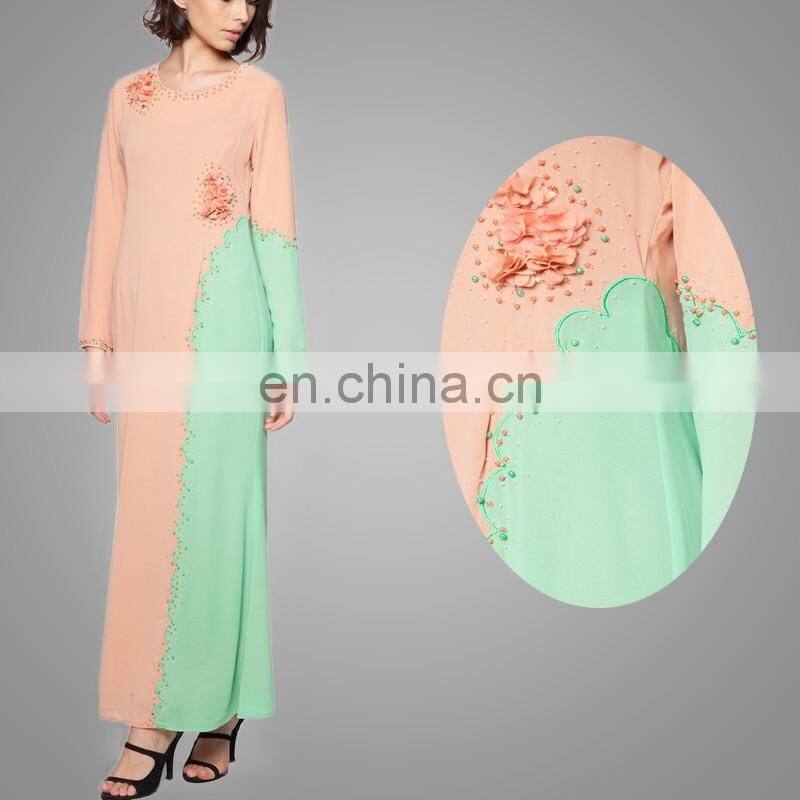 Wholesale Model Baju Kurung Modern Beaded And Emboridery Islamic Clothing Fashion Dress