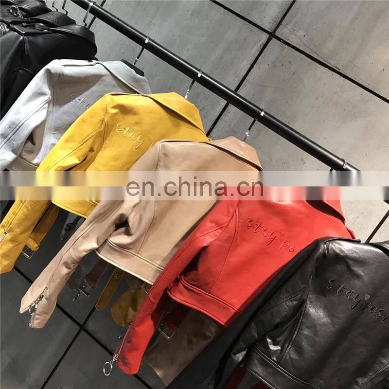 2017 Modern Design Top Quality Oem Custom Jackets Spring Autumn Leather Jacket Export