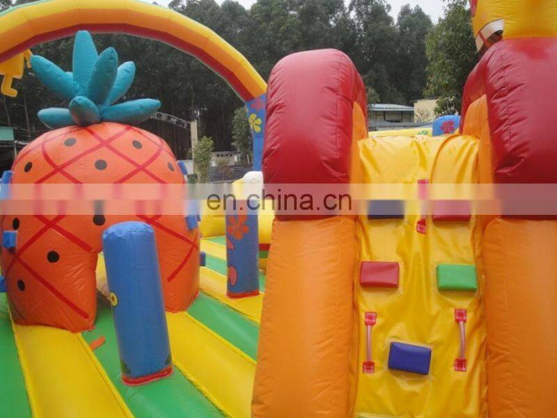Inflatable Sponge Bob city playground,children playground