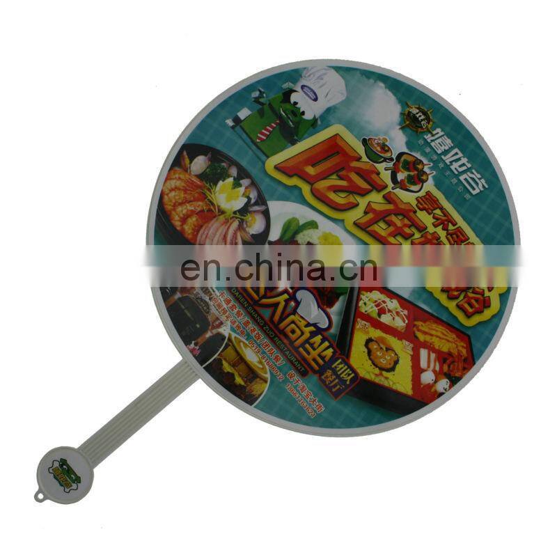 promo brand name custom made plastic gift hand fan