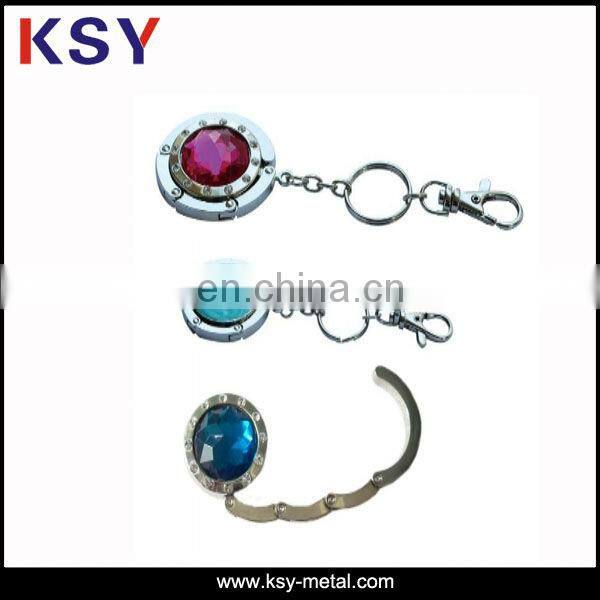 Unfold metal bag hanger hook/OEM metal Purse Hanger for Table