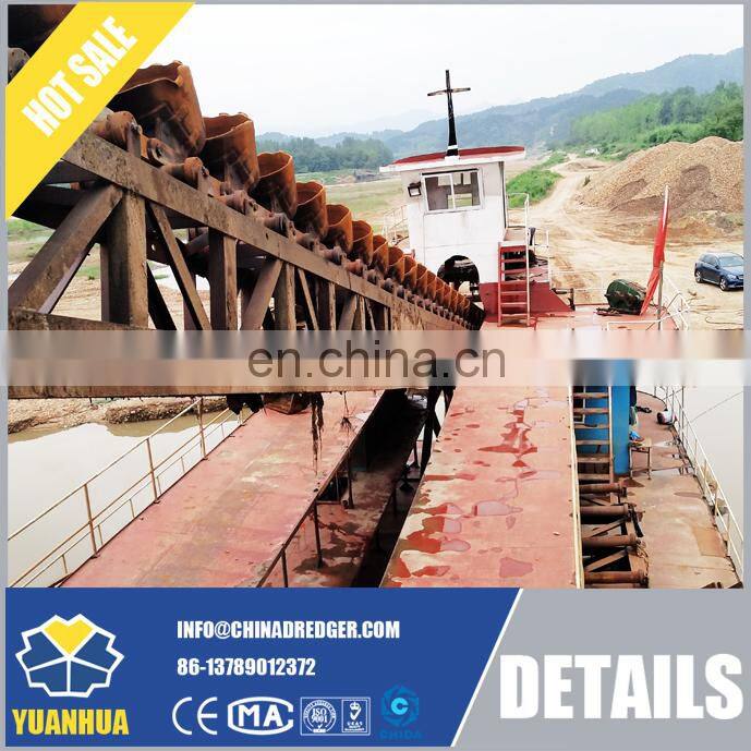 Used Bucket Chain Dredge Excavator for River Gravels Mining