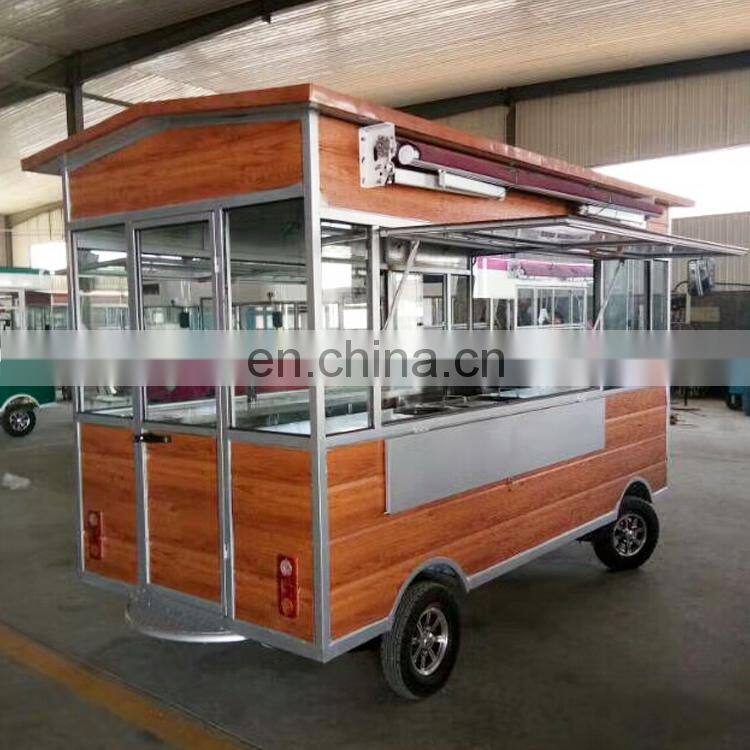 2017 hot sale cheap ice cream cart gas tricycle mobile hot dog cart