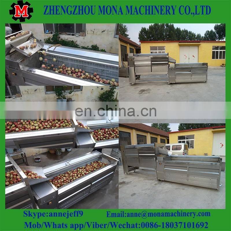Vegetable and fruit washing and peeling machine/brush washer and peeler machine for sale