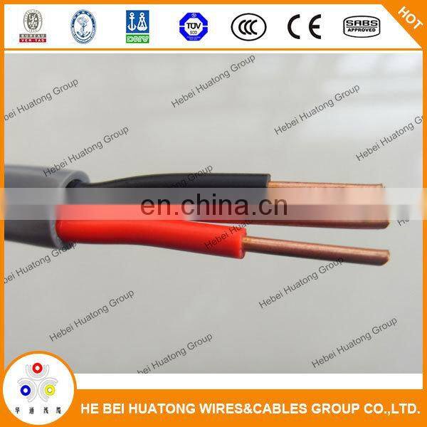 Hot selling flat copper core 300/500V Flat Twin and Earth Cable/cheap electrical wire /flat electrical wire prices