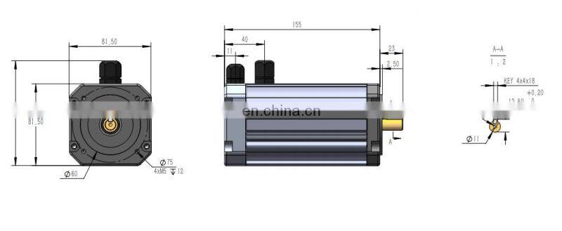 HFM035 24V 300W 1500RPM 1.91Nm 14.71Amp B3 B14 B34 B5 BLDC Motor BRushless dc motor with driver KBS24101X