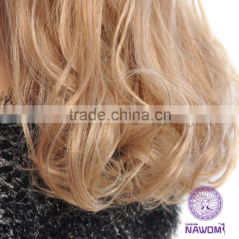 Pear flower head inclined bang long fluffy long hair wig