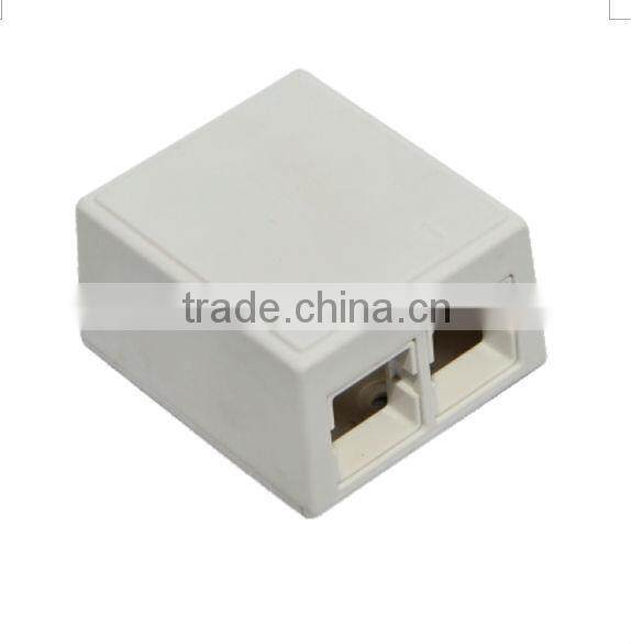 shielded cat5e surface jack with single port