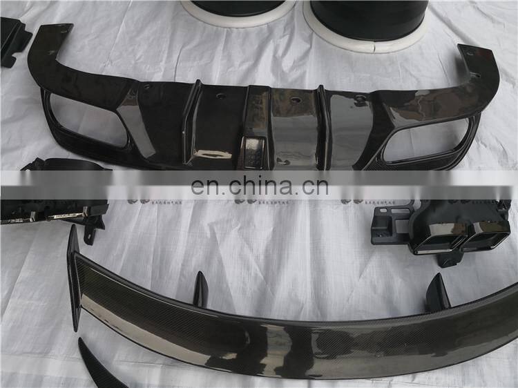 High quality carbon fiber body kit for Mercedes Benz CLA class CLA45 A&mg front lip rear lip side skirts and wing spoiler