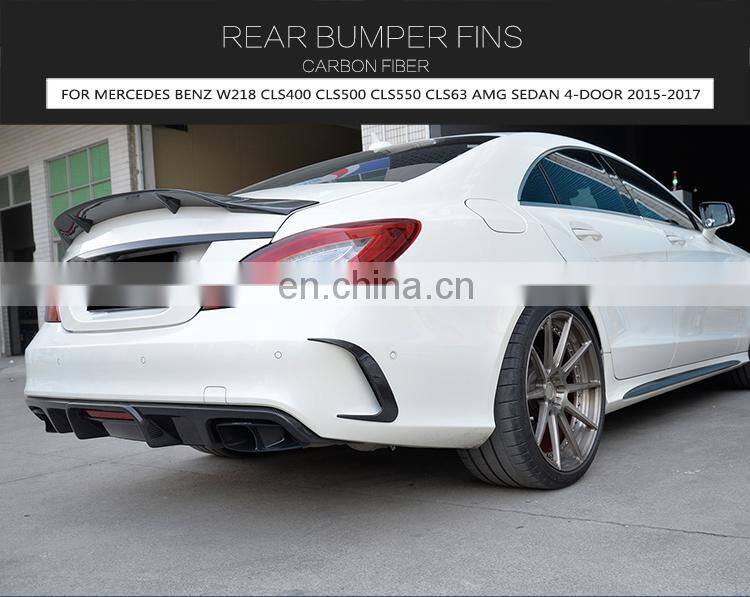 Carbon fiber W218 Rear Bumper Vents Trim for Mercedes Benz CLS400 CLS500 CLS550 CLS63 AMG 15-17