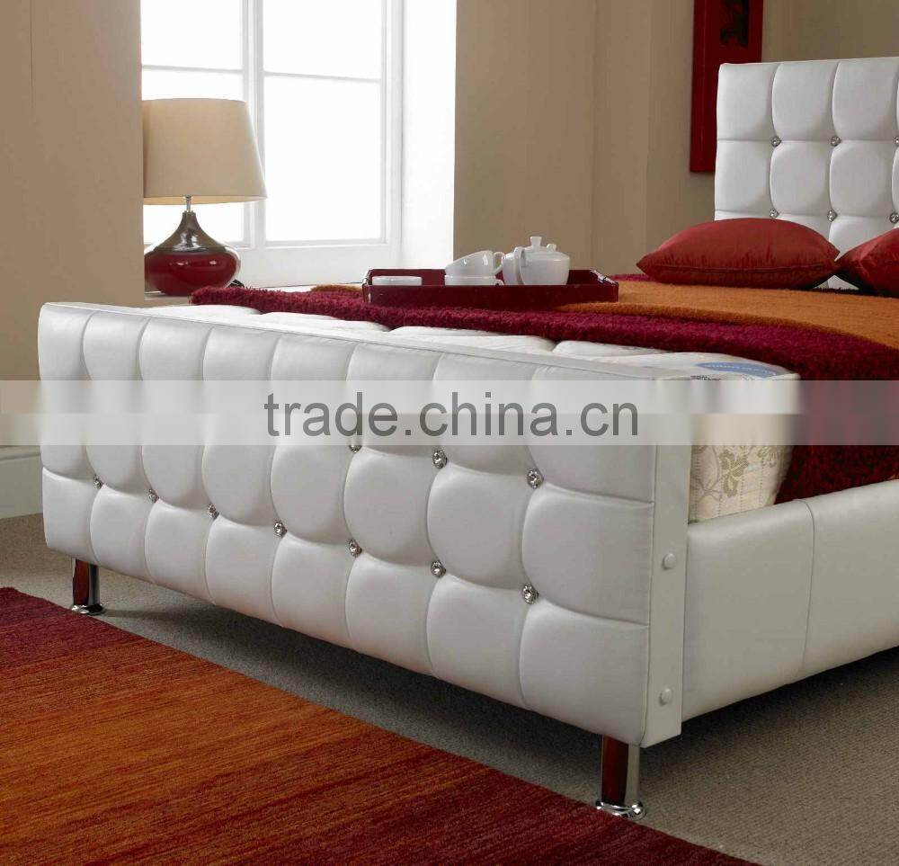 2016 New Design Leather Bed Double Bed