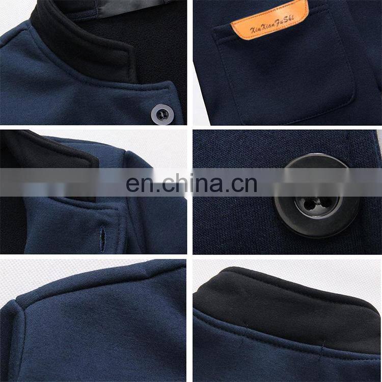 Winter Stylish Militar Bubble Invierno Men Faux Fur Chaquetas Para Hombre Denim Jeans Long Coats Sweater Collar Jacket