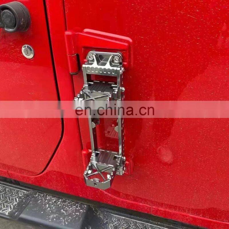 aluminium alloy foot peg support car door pedal for jeep for wrangler JL1232