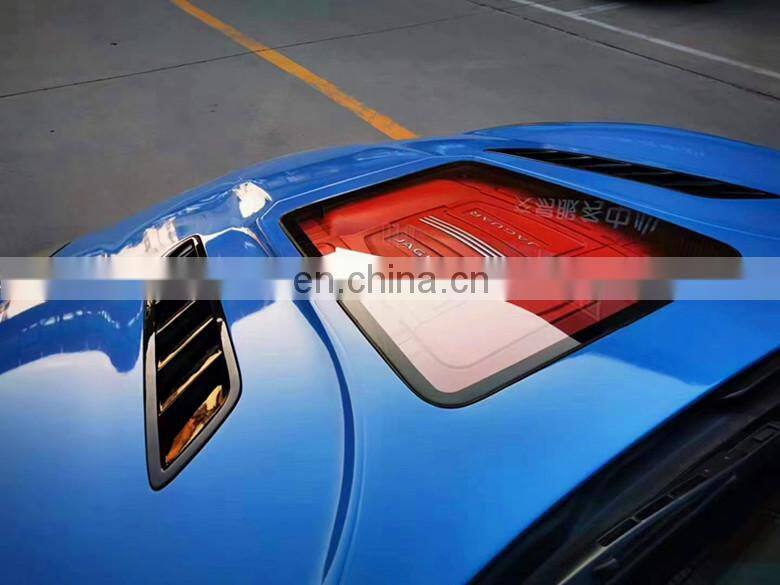 Runde New Arrival Resin Or Carbon Fiber Material For Jaguar F-type Modify IMP Style Transparent Hood Engine Bonnet Hood Cover
